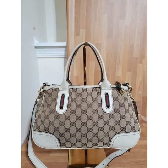 Gucci Brown GG Canvas Princy Satchel Bag - Picture 7 of 14